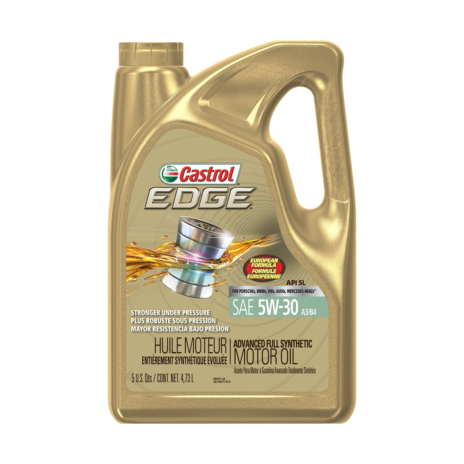 Castrol EDGE 5W 30 A3 B4 European Formula Advanced Full Synthetic Motor 