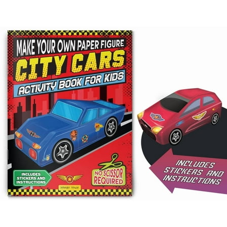 Make Your Own Paper Figure - City Cars (Activity Book for Kids), (Paperback)