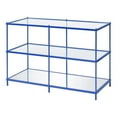 thumbnail image 1 of Furniture of America Mendry Table Console en Métal à 2 Tablettes, Bleu, 1 of 5