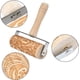 thumbnail image 3 of Rodillo de madera natural, seguro y decorativo, esencial para la cocina con patrones clásicos en relieve 3D, 3 of 5