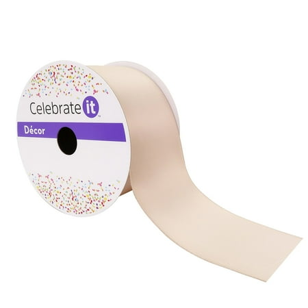 UPC: 0191518420258 | 2.5 Taupe Satin Ribbon by Celebrate It™
