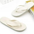 thumbnail image 2 of Qarigey 1 par de sandalias planas con punta abierta para mujer pantuflas antideslizantes beige verano, 2 of 6