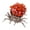 Red, variant on HHBEAUTY Natural Crystal Tumbling Stones with Silver Alloy Spider Handmade Halloween Decor Healing Crystal Gift for Home & Office Unique Animal Figurine Collection
