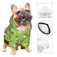 thumbnail image 3 of Fotbe Guinea Pigs Sudadera con Estampado para Perros Pequeños – Suéter con Capucha para Mascotas, Tela Suave de Forro Polar con Bolsillo-Large, 3 of 7