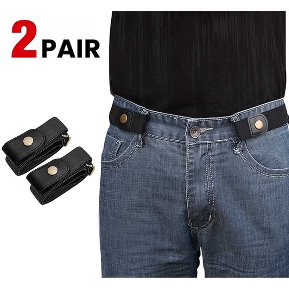Hubpbrn No Buckle Elastic Belt for Men, Buckleless Belt, Stretch Design