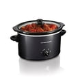 thumbnail image 2 of 3qt Slow Cooker : 3-Setting Small Appliance, 3 Quart Capacity, Metal, Black, Hand Wash, 2 of 8