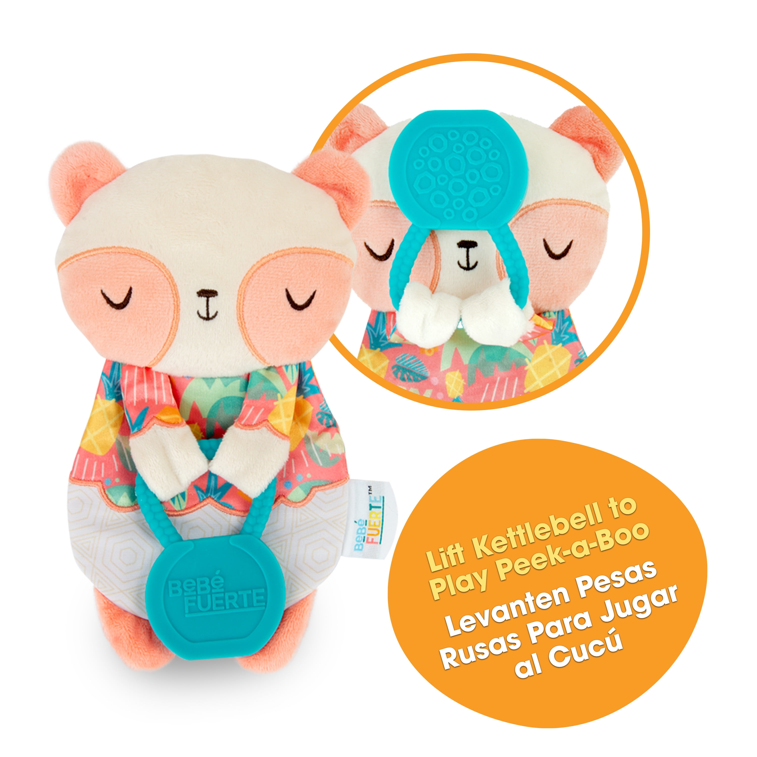 Bebe Fuerte Infant Toy Crinklie Panda with Peek-a-Boo Kettlebell
