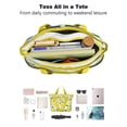 thumbnail image 4 of Tote Bag for Women - Lemon Shoulder Bag - Large Utility Work Duffle Bag with Zipper Handbag for Travel, Work, Sprots, 4 of 5