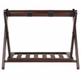 thumbnail image 3 of Winsome Reese Luggage Rack with Shelf, Cappuccino Finish, 3 of 5