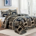 thumbnail image 2 of Market & Place Reversible Lodge Themed Buffalo Plaid Quilt Set, 2 of 5