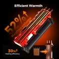 thumbnail image 2 of ALROCKET 1500W PTC Ceramic Space Heater for Indoor Use with Remote, 90° Oscillation, 24H Timer, Electric Heaters with Thermostat, Fast and Safe Portable Heater for Bedroom, Home Large Room, 2 of 9