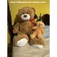 thumbnail image 4 of Fuzzy Friends Jumbo 34" Mom and Baby Plush Bears - Perfect Valentine’s Day Gift, 4 of 10