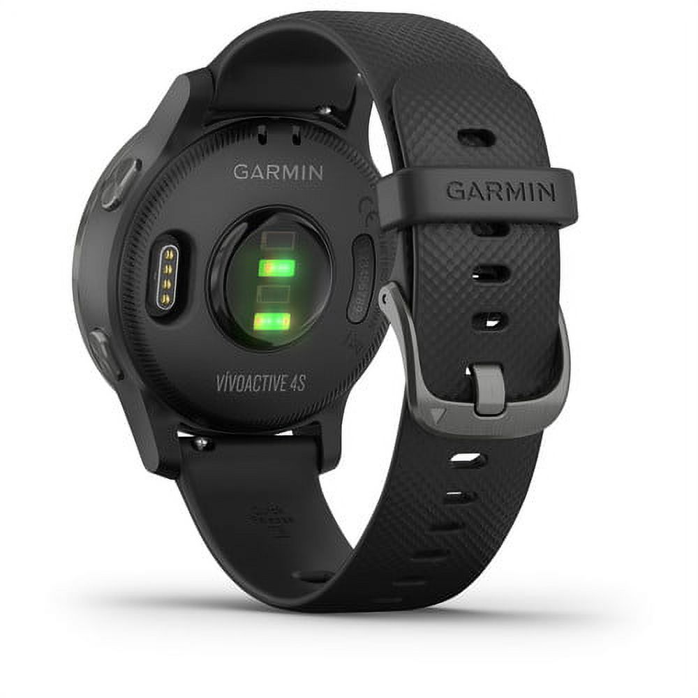Garmin vívoactive® 4S Slate Stainless Steel Bezel with Black Case and Silicone Band - image 4 of 7