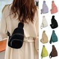 thumbnail image 4 of Stylago Corduroy Crossbody Sling Bags for Women Trendy Zipper Chest Bag Fanny Pack Small Backpack for Spring Travel Vacation Brown, 4 of 5