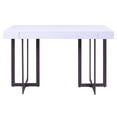 thumbnail image 5 of Furniture of America Vasket Contemporary Metal 1-Drawer Sofa Table in White, 5 of 10