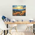 thumbnail image 5 of Picia Sunset Sky Sunflower Pattern Decorative Picture – Unique Wall Art, Modern Canvas Print for Trendy Interiors (Horizontal), 5 of 6