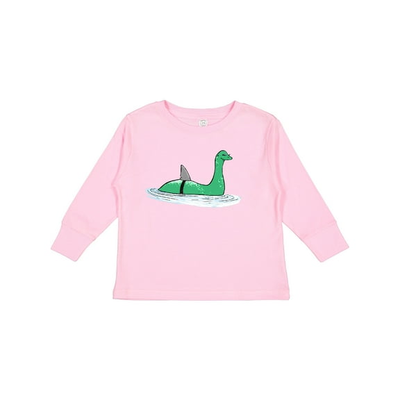 Inktastic Nessie Shark Boys or Girls Long Sleeve Toddler T-Shirt