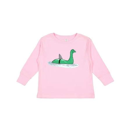 

Inktastic Nessie Shark Boys or Girls Long Sleeve Toddler T-Shirt