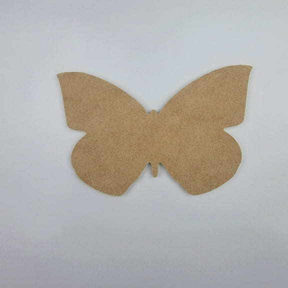 6" Butterfly, Unfinished MDF Art Shape by Wooden Craft Cutouts, 1-4 Thickness