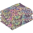 thumbnail image 2 of SKYSONIC Watercolor Paisley Hand Towels 2 PCS, Cotton Bath Towel for Drying Face Hands Body ,Absorbent Lightweight Towels for Bathroom Ktichen Travel Gym, 16"x28", 2 of 7