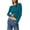Blue, variant on Naughtyhood Women's Clearance Solid Color Sexy Long Sleeved Round Neck Leaky Back Threaded T-shirt Women's Backless Tops Classic Soft Breathable Slim Tee Integral Pullover Tops