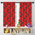 thumbnail image 5 of Blackout Kids Curtains,Black Controllers Games Symbols Red Pattern Childrens Insulated Curtains Set Of 2,Bedroom Essentials,Toddler Room Decor 42"x54", 5 of 5