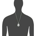 thumbnail image 2 of Sterling Silver Jesus Pendant Necklace Diamond Cut Finish with 24 Inch Chain, 2 of 3