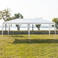 thumbnail image 4 of Clearance! Beach Canopy, 10' x 20' Durable Screen Gazebo Tent, Outdoor Backyard Party Tent with 6 Sidewalls, 2Doors, Waterproof Wedding Tent for Camping, Picnic, Wedding, BBQ, Outdoor Shows, Q2994, 4 of 12