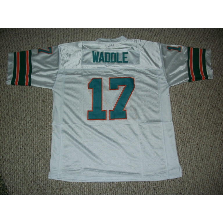 Jerseyrama Unsigned Jaylen Waddle Jersey #17 Miami Custom Stitched White Football New No Brands/Logos Sizes S-3xl, Women's, Size: Large