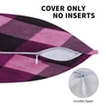 thumbnail image 5 of Multi-Size Linen Sofa Pillow Cover Invisible Zipper Open And Close Strong Use For Sofa Chair Garden Sofa Car Argyle Plaid Darkorchid_1 20"X20", 5 of 8