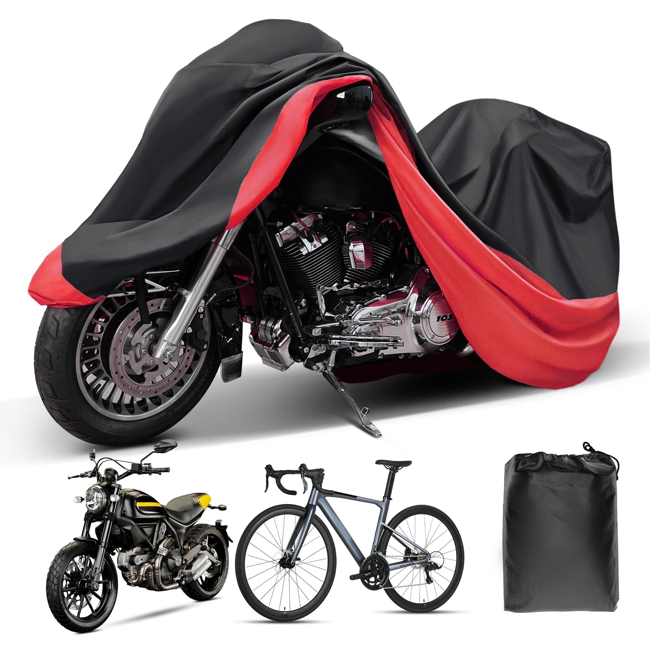Bike Cover Favoto Polyester Outdoor Waterproof Bicycle Covers