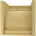 thumbnail image 4 of 12"W x 12"D x 12"H Wide Hughes Rough Cedar Woodgrain TimberThane Corbel, Primed Tan, 4 of 6