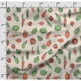 thumbnail image 2 of Soimoi Veggies Printed, Cotton Fleece, Fabric by The Yard Sewing DIY Stretch Fabric 56 Inches Wide, WarmFabric for Hats, Coats, Gloves, Blankets, Green, 2 of 5