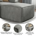 thumbnail image 6 of Flash Furniture Luxury Modular Sectional Sofa, Ottoman Seat, Gray, 6 of 11