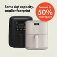 thumbnail image 2 of Air Fryer, Fits-anywhere Kitchenware, Ceramic Nonstick Coating, Adjustable Temperature, 6 Preset Cooking Options, 60 Min Auto Shutoff w Audible Tone, 5lb Capacity, 2 of 8