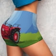 thumbnail image 4 of Fotbe Tractor on farming land Seamless Shorts, Womens Workout Shorts High Waist Stretch Booty Short for Gym/Yoga/Running/Biking-XX-Large-Medium, 4 of 8