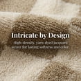 thumbnail image 2 of REGALWOVEN Bathroom Checkered Decorative Hand Towel Set 14" x 28", Cotton Face Towels Soft Absorbent for Spa, Bath, Gym, Kitchen Brown and Beige Plaid 4-Piece, 2 of 7
