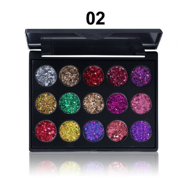 15Colors Makeup Kit Shimmer Glitter Eye Shadow Powder Palette - Walmart.com