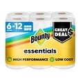 thumbnail image 1 of Toallas de papel Bounty Essentials Select-A-Size 6 rollos dobles, 1 of 9