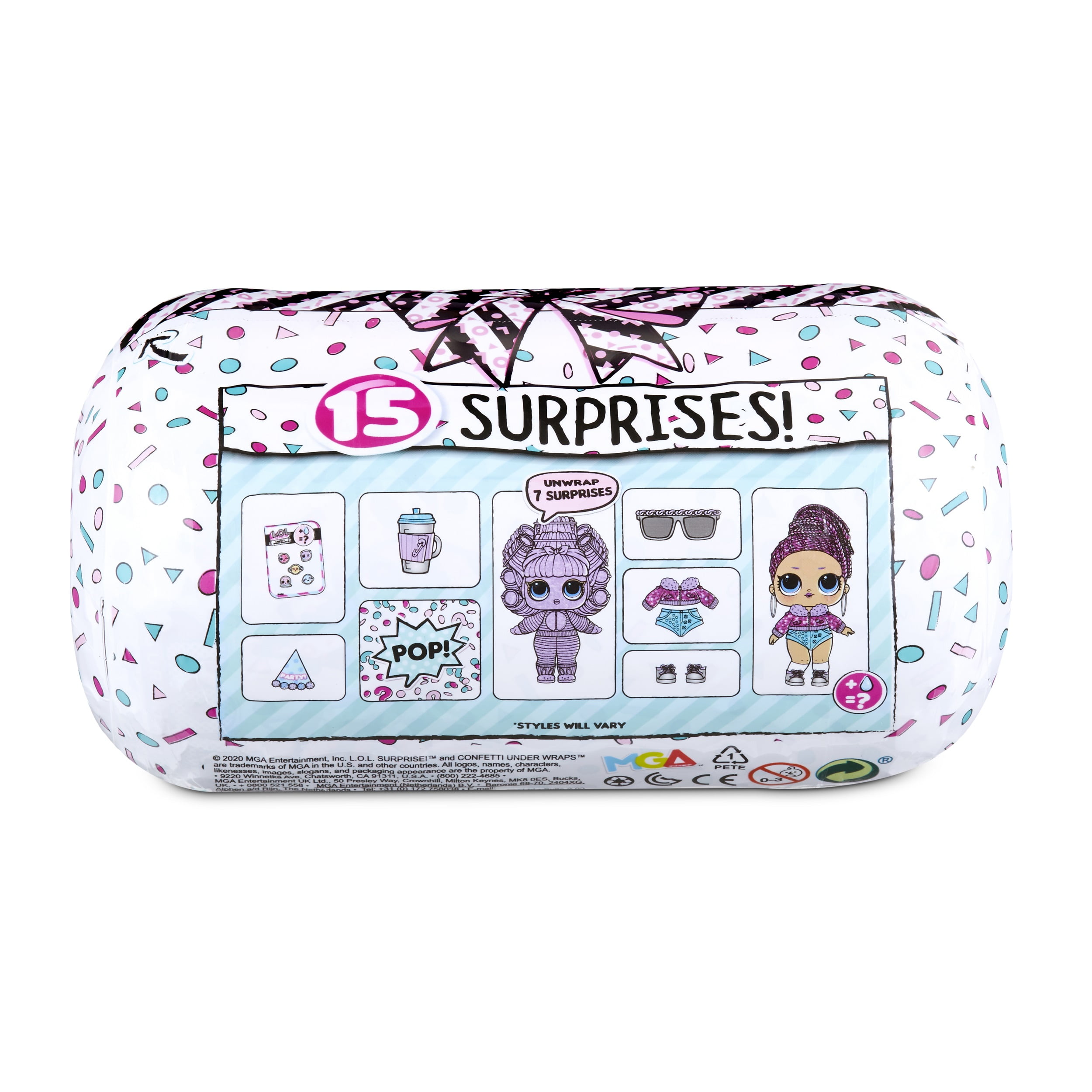 LOL Surprise Confetti Under Wraps Doll With 15 Surprises A25 for sale online 