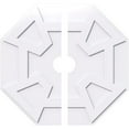 thumbnail image 1 of Ekena Millwork CMP36LG2-05000 36 in. OD x 5 in. ID Square Logan Architectural Grade PVC Contemporary Ceiling Medallion - 2 Piece, 1 of 1