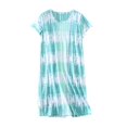 thumbnail image 4 of Jiyugala Nightgowns for Women Cotton Sleep Shirts Womens Nightgown Short Sleeves Print Night Shirts Soft Sleepwear, 4 of 4