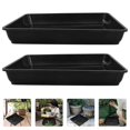 thumbnail image 2 of 2Pcs Plant Saucer Square Planter Saucer Plastic Plant Tray Planter Drip Trays for Flower Pot_i*, 2 of 3