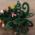 thumbnail image 2 of Mouliraty Wooden Mini Christmas Tre, Christmas Gift Six-piece Tree with Small Pendants Set Christmas Ornaments Gifts and Decorations, Green, 2 of 4