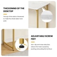 thumbnail image 4 of Dkelincs 40 inch Computer Desk and Chair Set Home Office Modern Wood Study Desk & Mesh Ergonomic Height Adjustable Office Chair for Small Spaces, Gold & Black, 4 of 8