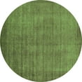 thumbnail image 1 of Ahgly Company Indoor Round Oriental Green Industrial Area Rugs, 4' Round, 1 of 4