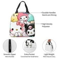 thumbnail image 4 of Kuromi Lunch Bag, Anime Lunch Box, Reusable Insulated Lunch Tote Bag For Office Work Pinic, Keep Food Fresh, Meal Handbag, 8.5*8*5 Inch, 4 of 9