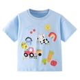 thumbnail image 2 of WRKEKC Boys T-Shirts Short Sleeve Round Neck Print Cotton Casual Summer Daily Soft Lightweight Tee Blouse 2-9 Years, 2 of 9