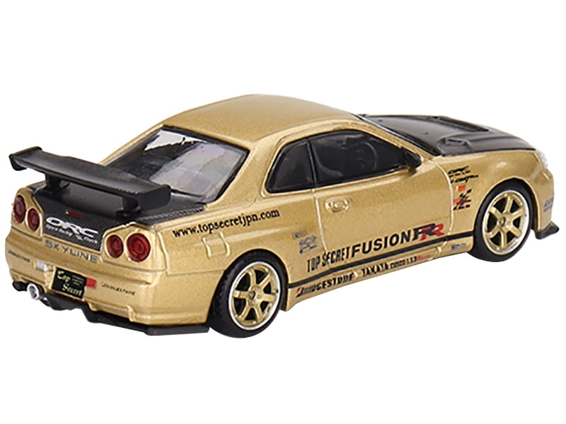 Mini GT Nissan Skyline GT-R R34 Top Secret – Gold - Walmart.com