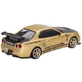 thumbnail image 3 of Mini GT Nissan Skyline GT-R R34 Top Secret – Gold, 3 of 4